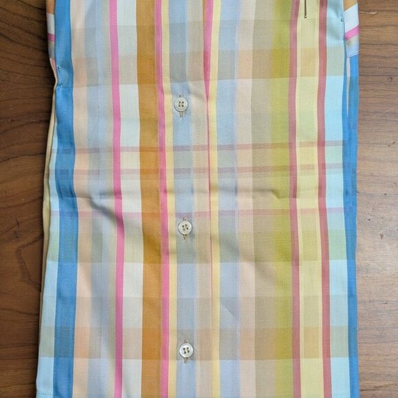 NWT $175 ST. CROIX Shirt Button Down Long Sleeve Mens L Ginger Pastel 100 Cotton - Picture 6 of 8